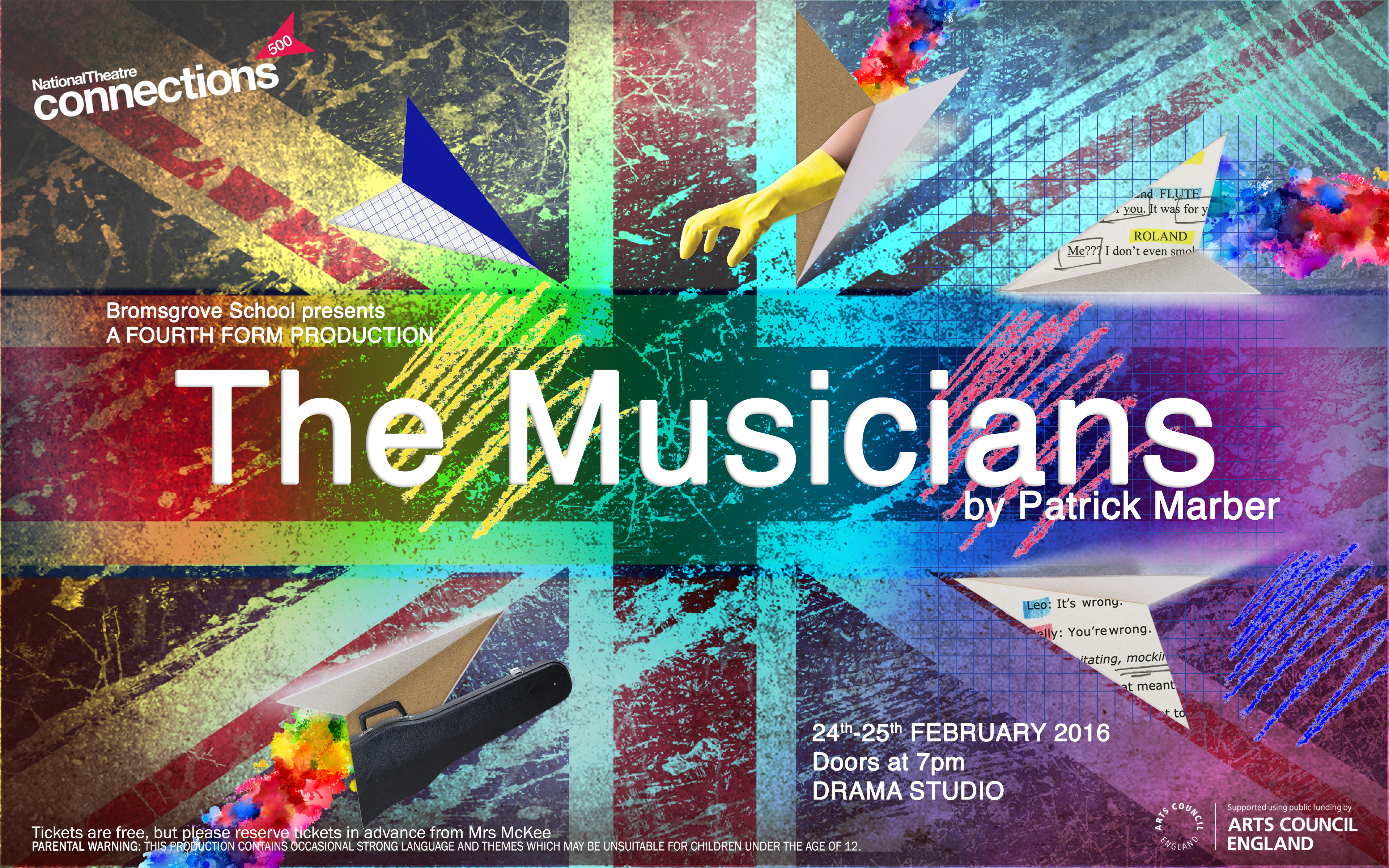 Fourth Form Production of 'The Musicians' at the Birmingham REP, 4th May 2016